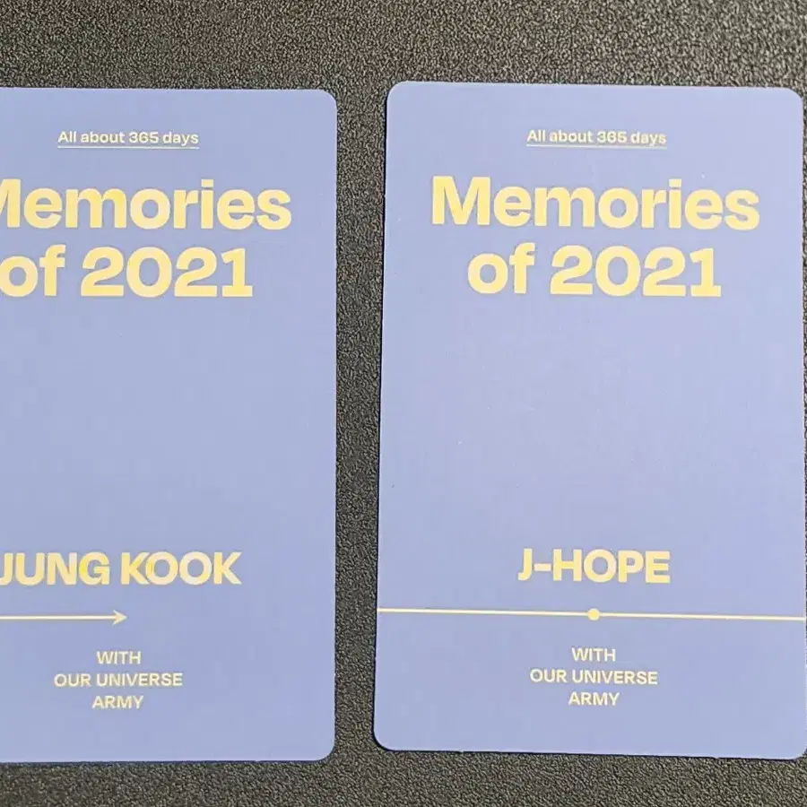 방탄 bts 2021 메모리즈 디비디 블레 포카 정국 석진