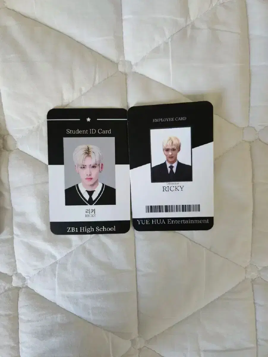 ZB1 ricky Unofficial Student ID sell unofficial goods Photocard