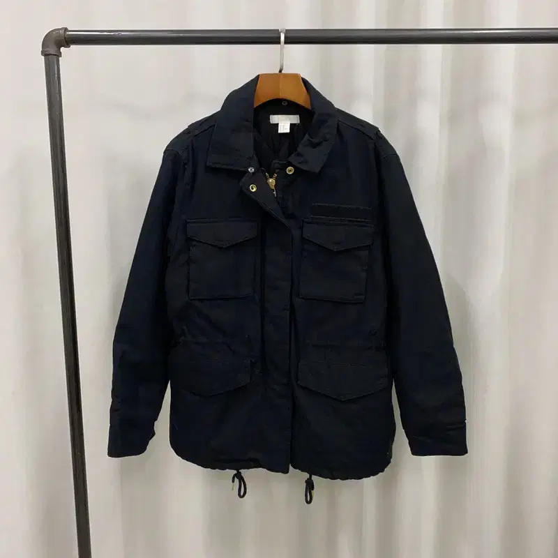 H&M Black Quilted Field Jacket 95 A07000