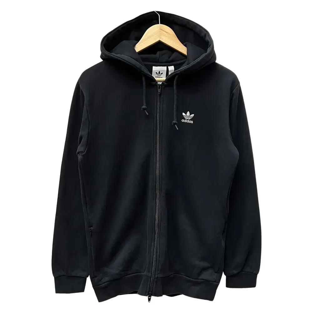 adidas Trefoil Big Logo Fleece Hoodie Zip Up M