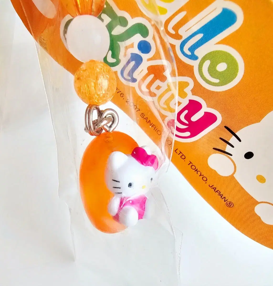 Jelly Bead Kitty Strap, Candy Bead Kitty Strap, Candy Bead Kitty Strap