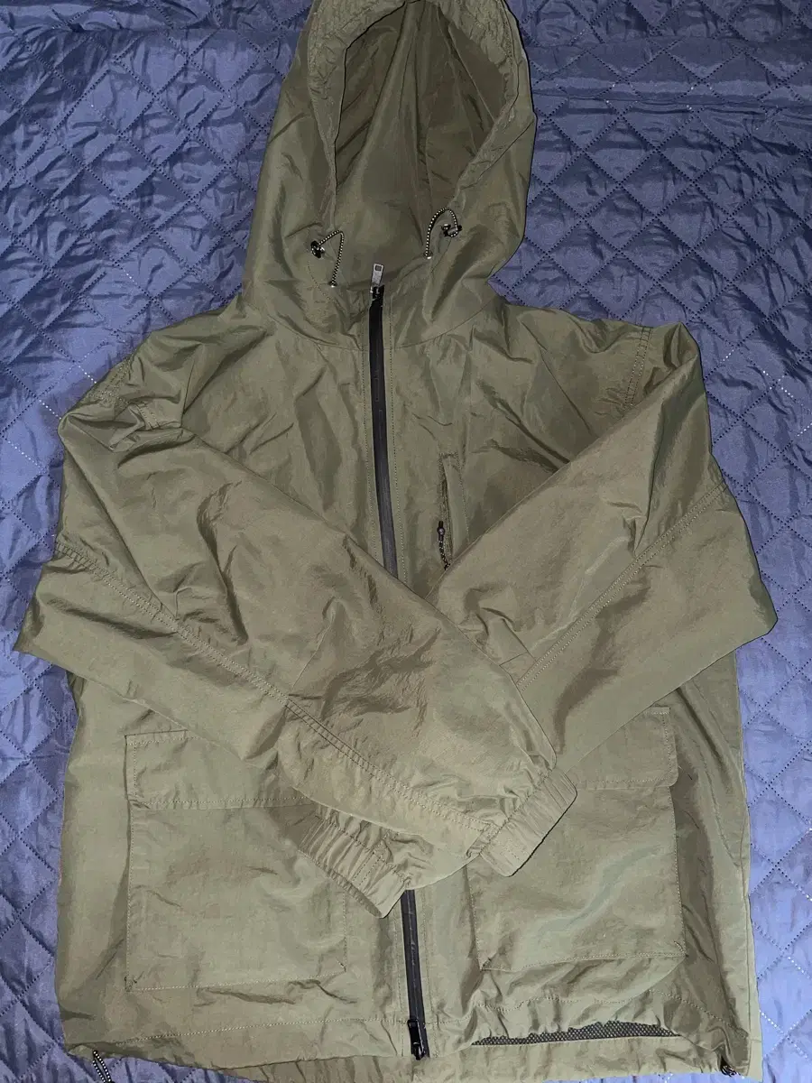 Dimitri Black Ascetic Hooded Windbreaker Jacket Olive Windbreaker