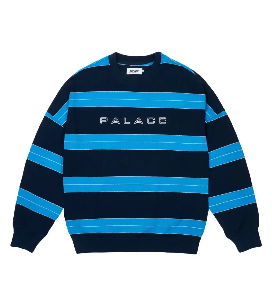 24FW Pallas Relaxed Stripe Crew Navy / M