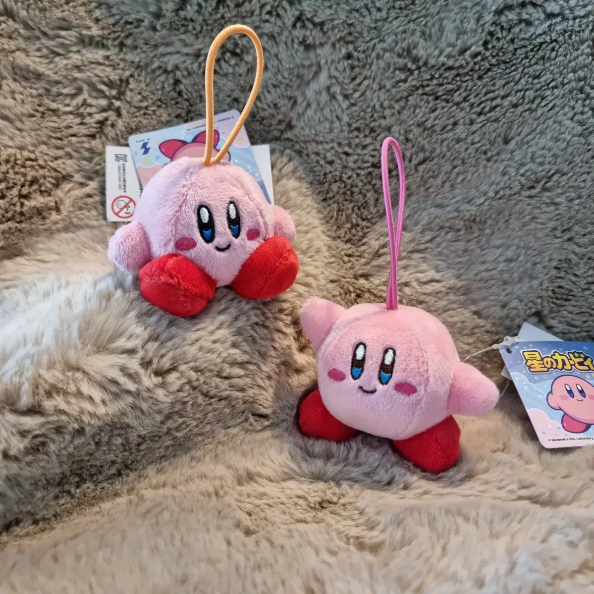 [Set of 2] Kirby by Star keyring Bag Tag Set