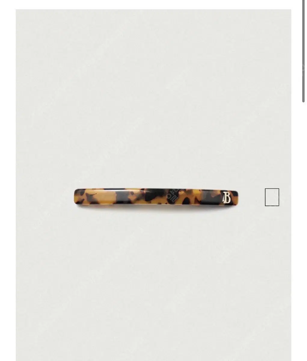 더바넷 헤어클립 Tortoiseshell B Logo Hair Clip