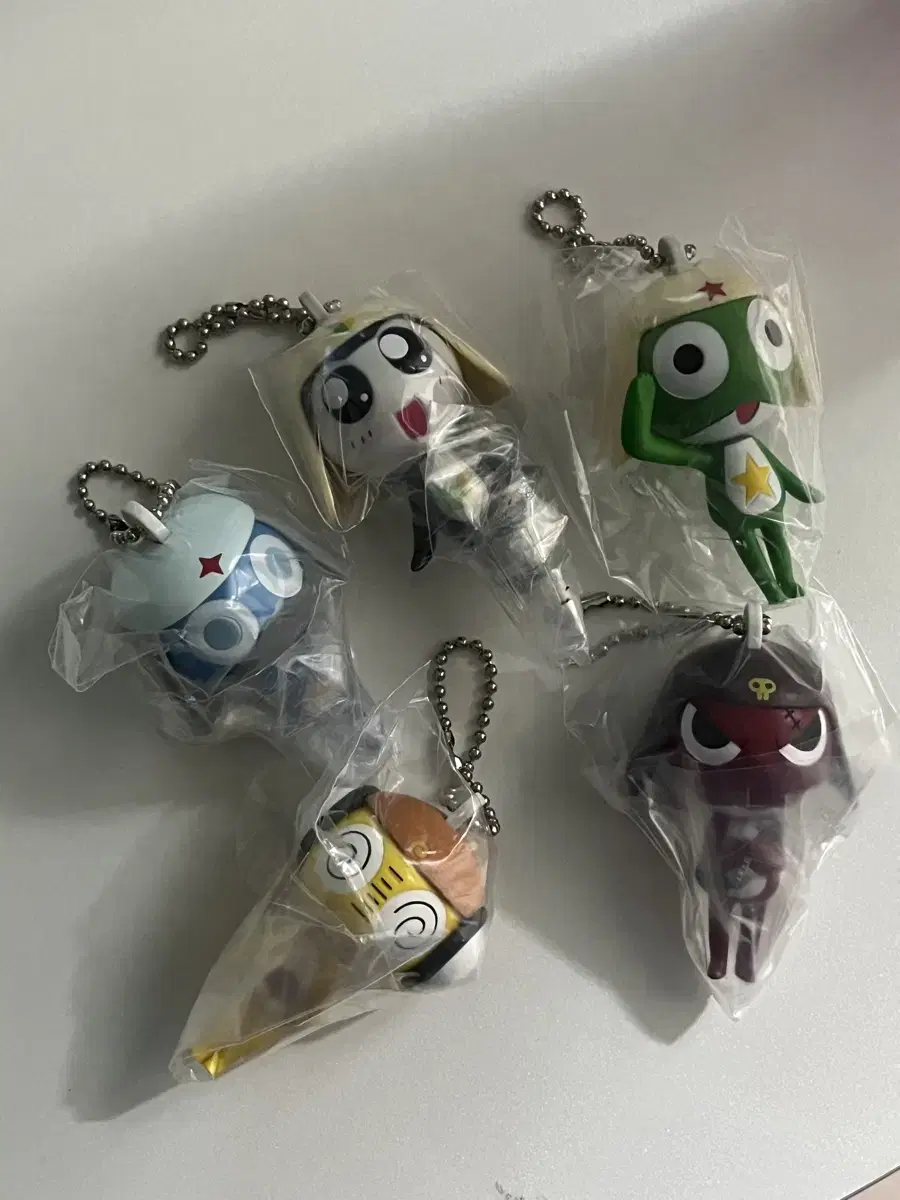 (Bulk 7.5ㅡ>6.5)Classic Keroro Tamama Kiroro Kururu Dororo Keyring