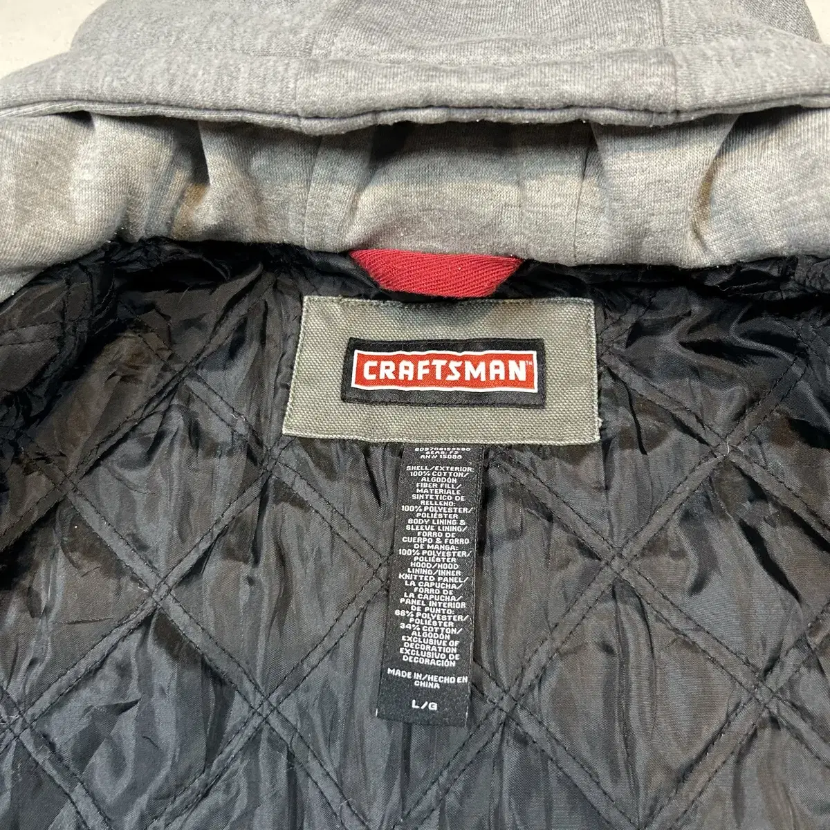 L) Craftsman 크래프트맨 USA 워크웨어 후드 레이어드 자켓