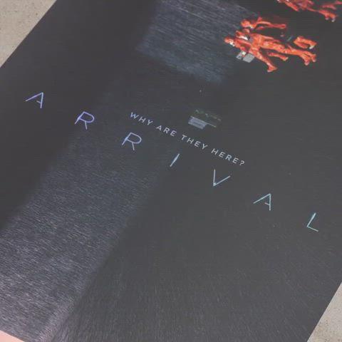 컨택트 아트그라피 포스터 2종 일괄 굿즈 특전 어라이벌 ARRIVAL