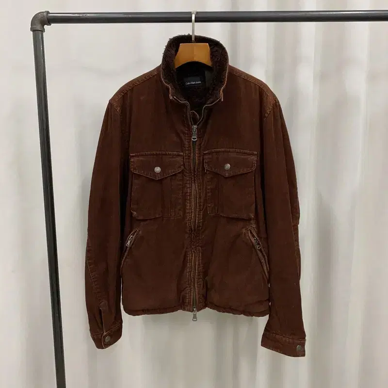 Calvin Klein Brown Coturoi Sherpa Jacket 100 A07010