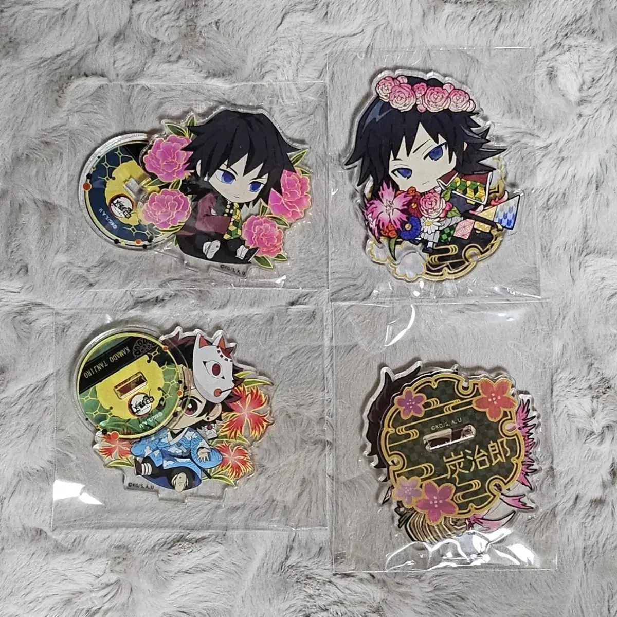 (Bulk) Giyu, Tanjiro Birth Painting Acrylic Stand Set (Demon Slayer Blade)