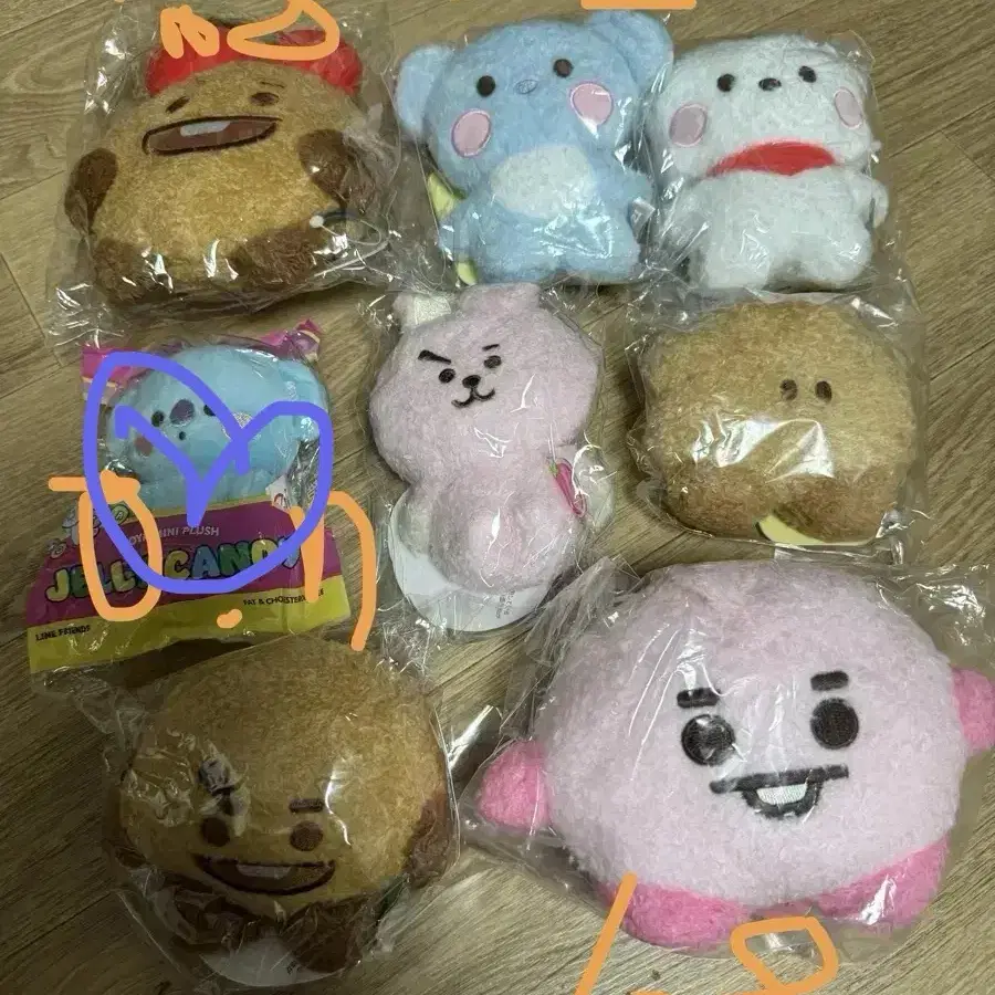 방탄 BTS BT21 일본 코야 알제이 슈키 쿠키