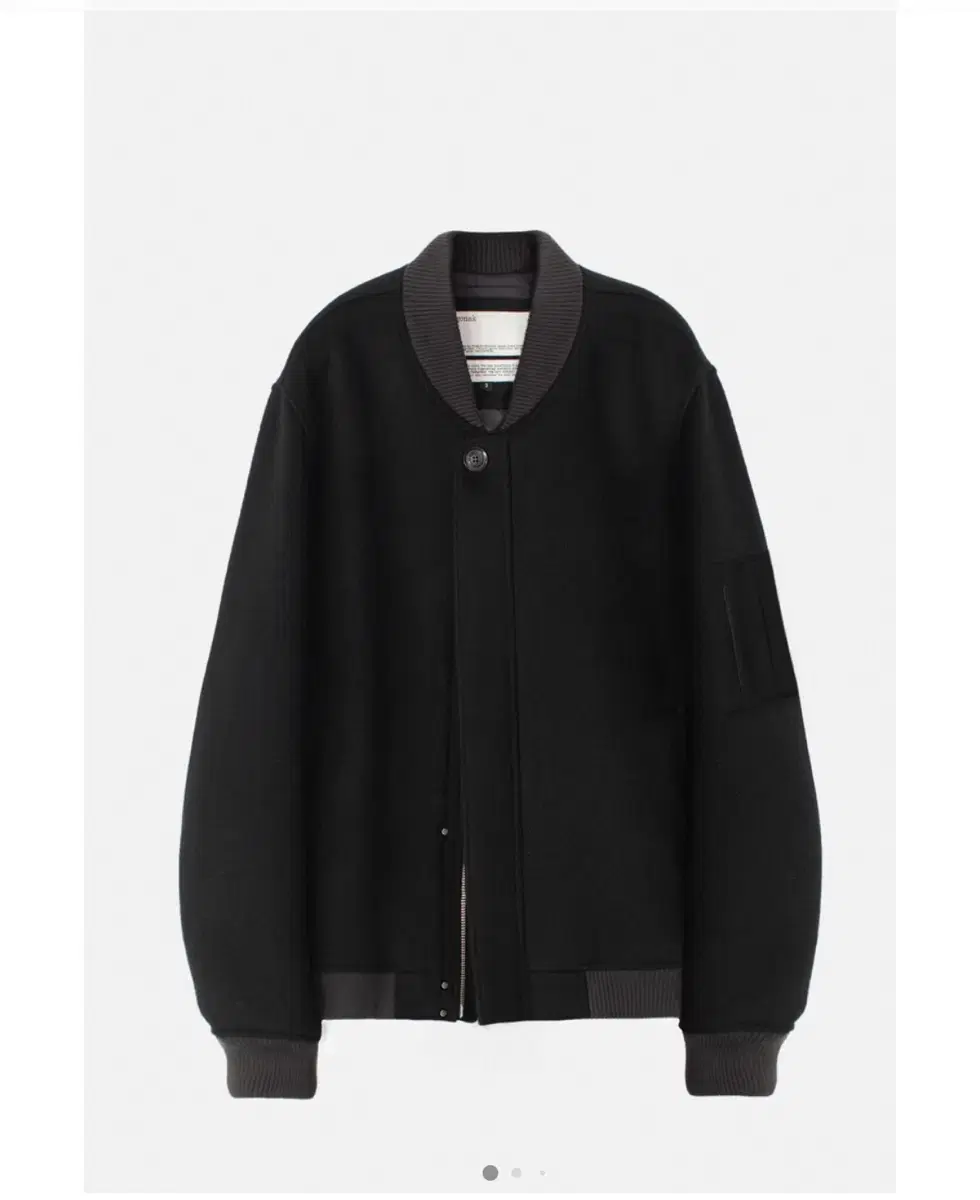 Konak Wool Stadium Jacket Black