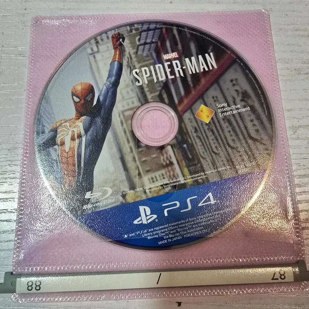 ps4/플스4 스파이더맨 알시디