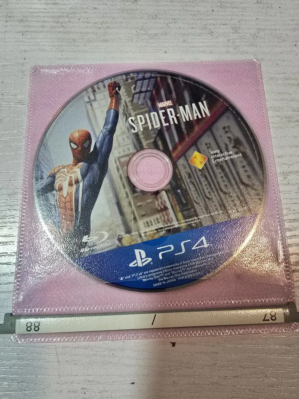 ps4/플스4 스파이더맨 알시디