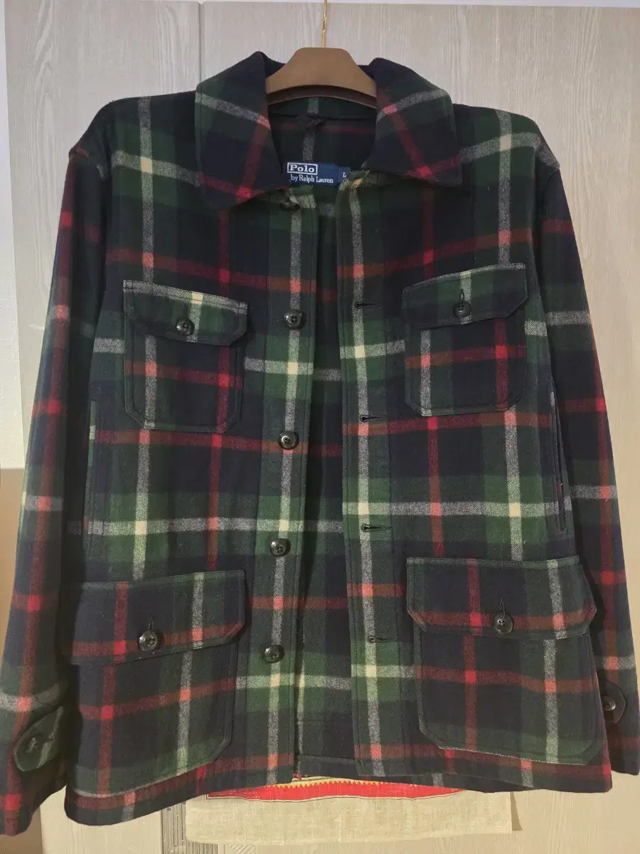 Polo Ralph Lauren Wool Hunting Jacket L Pop