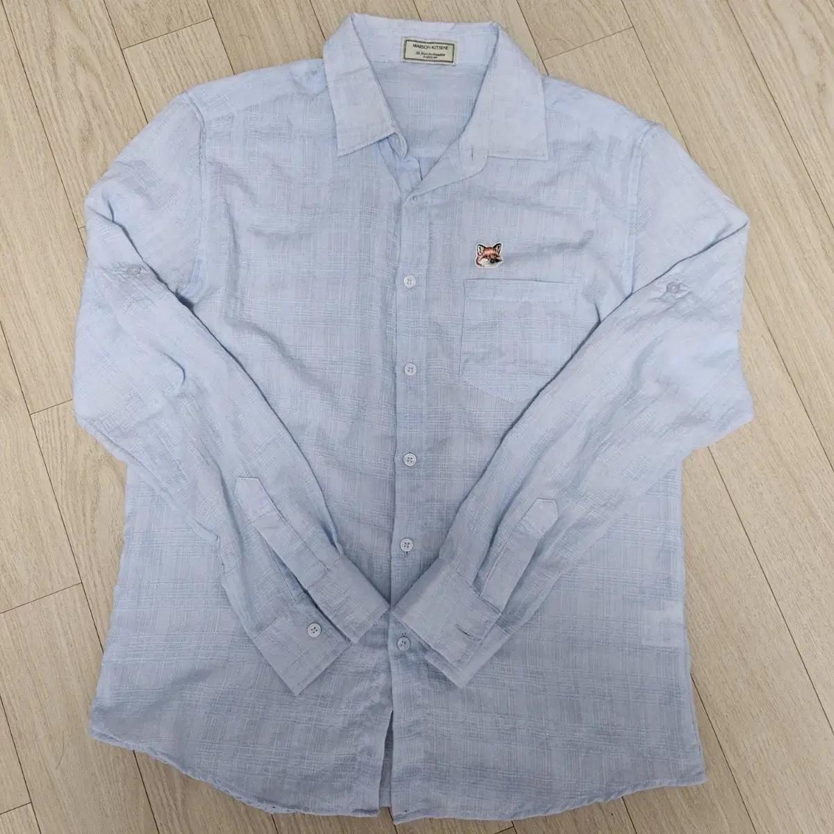 100% Maison Kitsune linen shirt