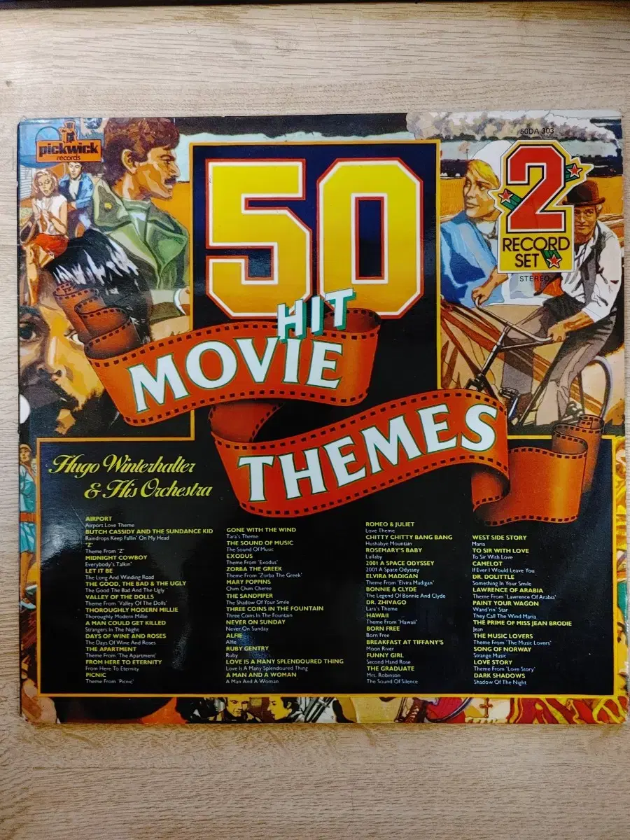 V.A: MOVIE THEMES 2LP 음반 (LP 턴테이블 오디오 앰프