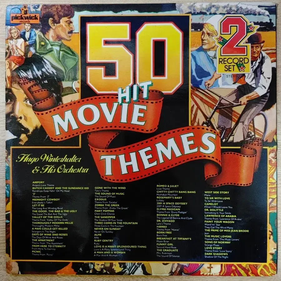 V.A: MOVIE THEMES 2LP 음반 (LP 턴테이블 오디오 앰프