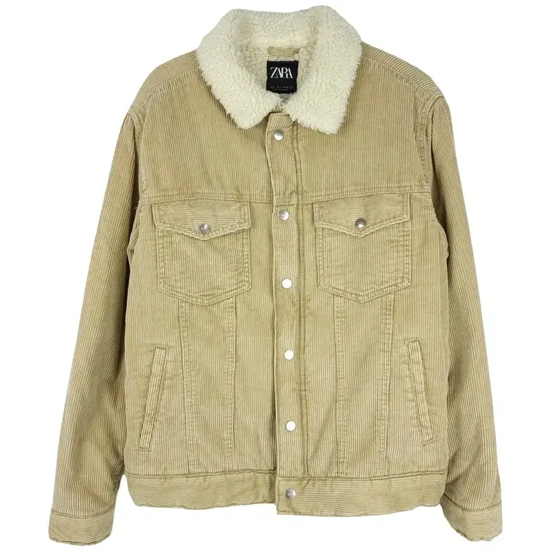 만원샵 자라 Corduroy Faux Yangtze Golden Sherpa Jacket M04762