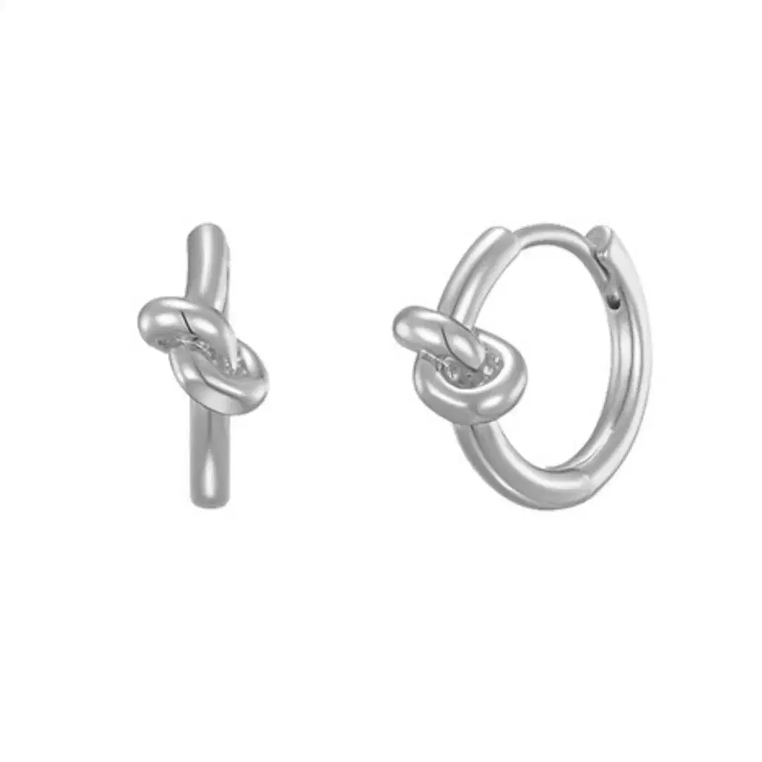 헤이(Hei) knot one-touch earring (시착1회)