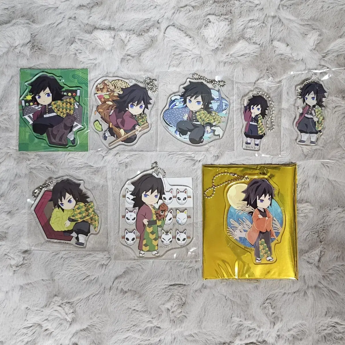 (Sold individually)Tomioka Kiyu's SD acrylic keyrings such as all-focused exhibition, moonrise, Korea 2nd anniversary, etc.