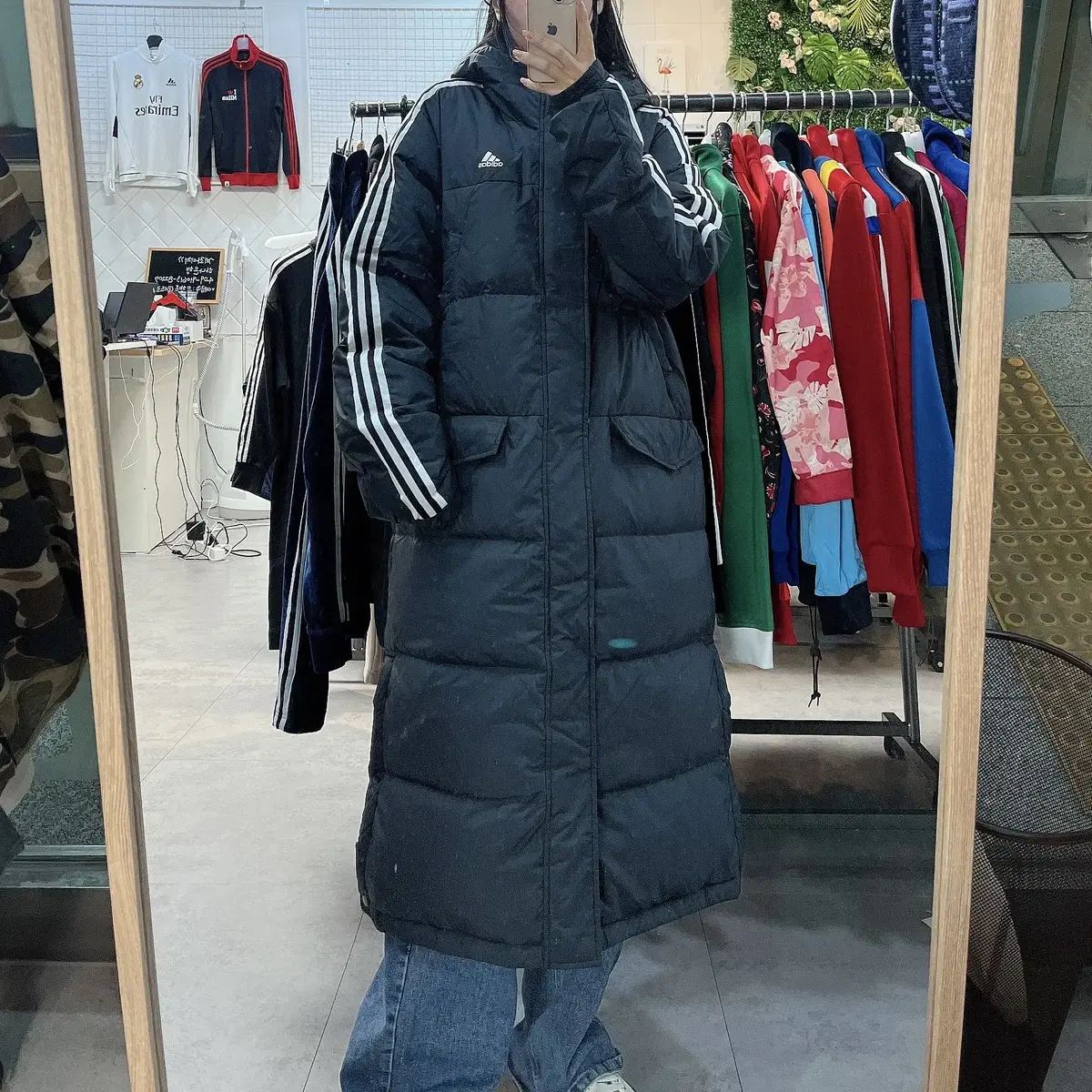 Adidas Sideline Duck Down Long Puffer (on Jennie)