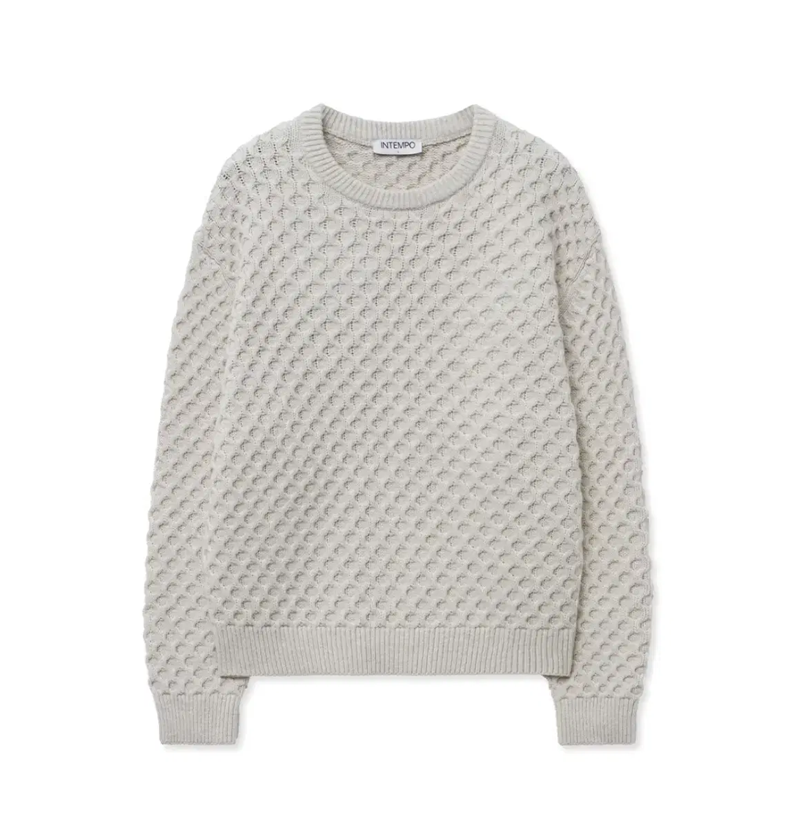 Intemperate Croplet Roundneck Knit in Ivory