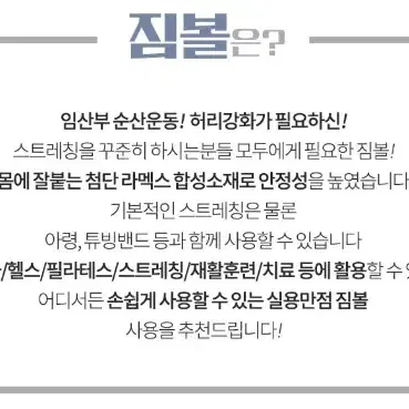 (무료배송)짐볼 요가용품 홈트용품 짐볼운동