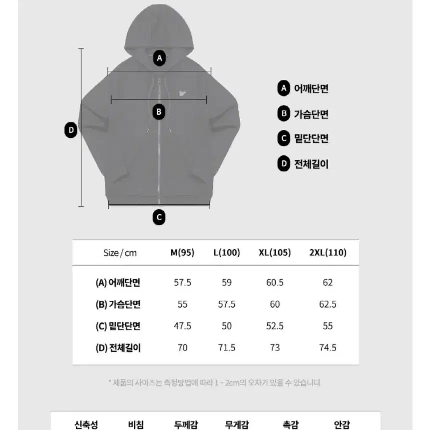 밸롭 마일드 소프트 윔 집업후디 남녀공용