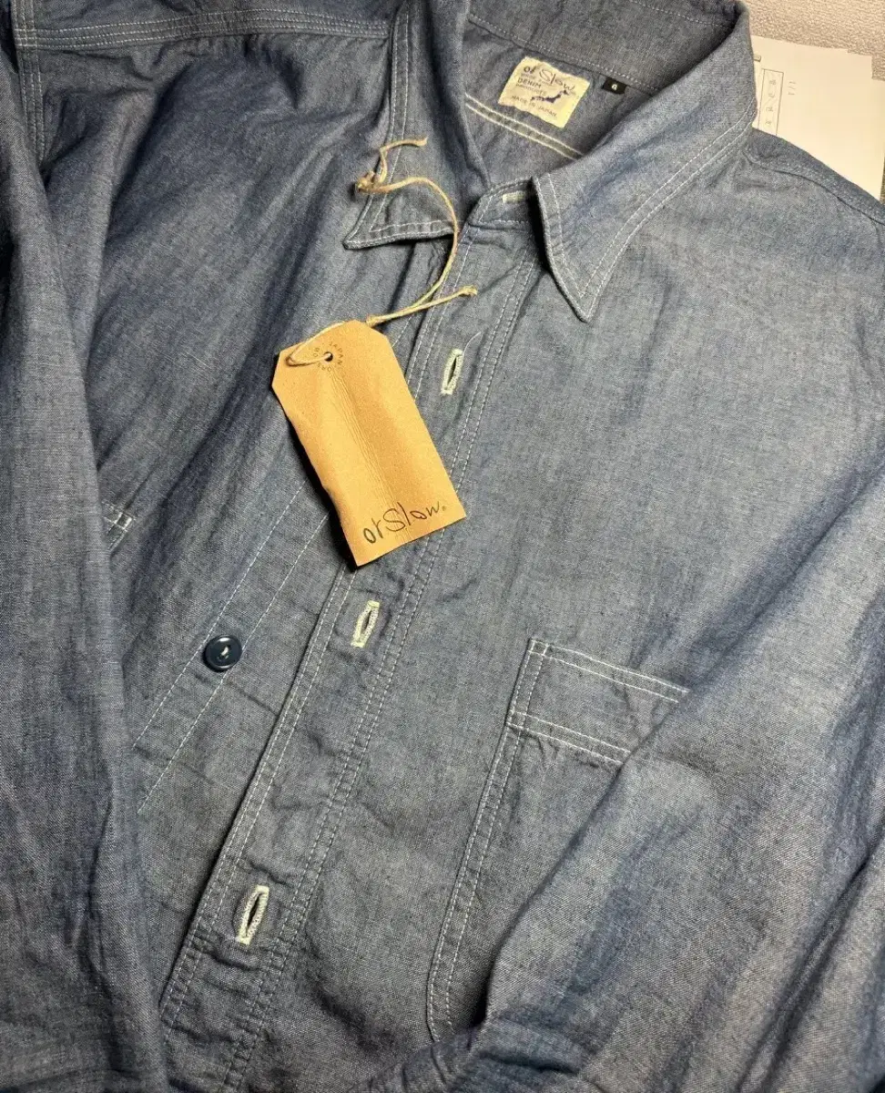 Oarslow chambray shirt size 6