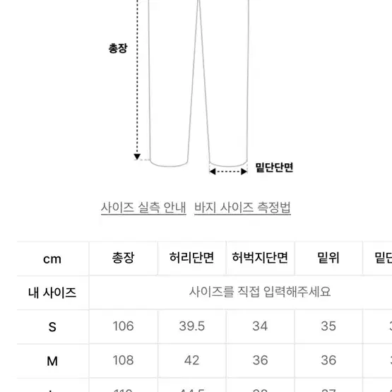 웨스트 그랜드 데님팬츠 s사이즈