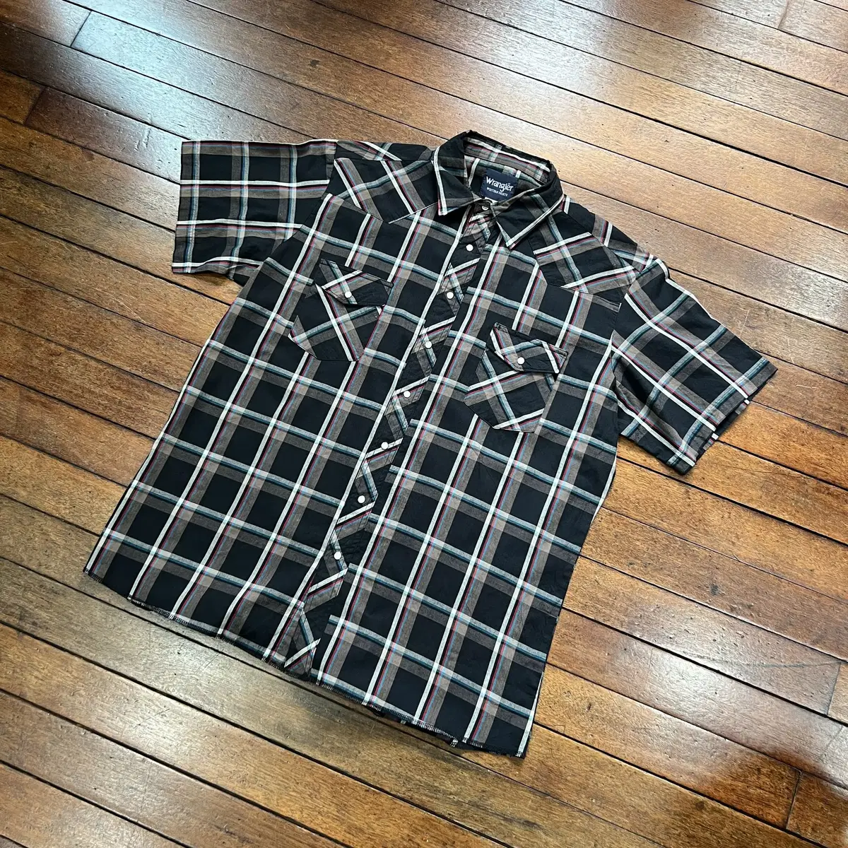 Wrangler Western Check Short Sleeve Shirt