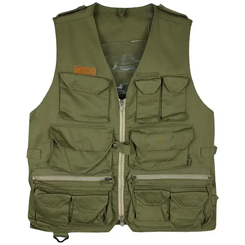 Manwanshop Vintage Multi-Pocket Textured Fishing Vest Jo M04773