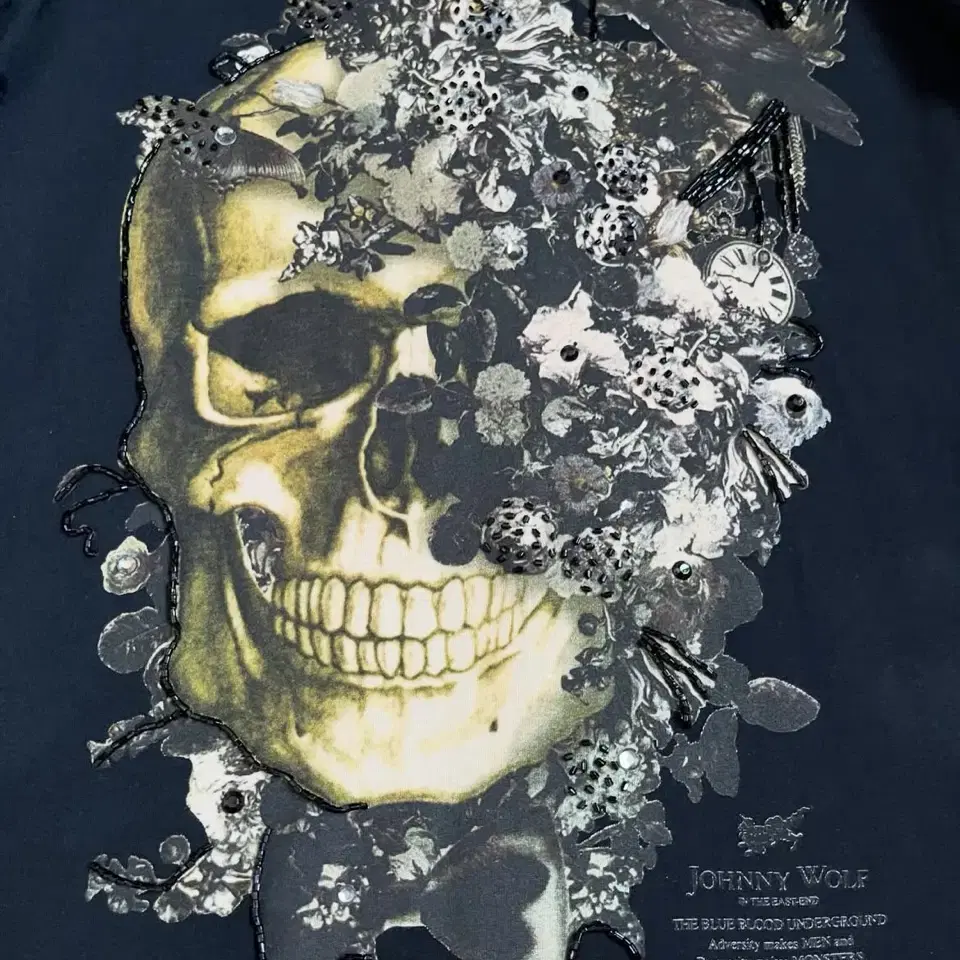 Johnny Wolf Skull Printed Long Cutsew