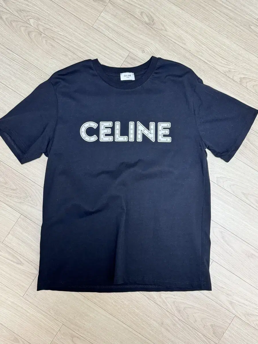 Seline Studded Logo Short Sleeve