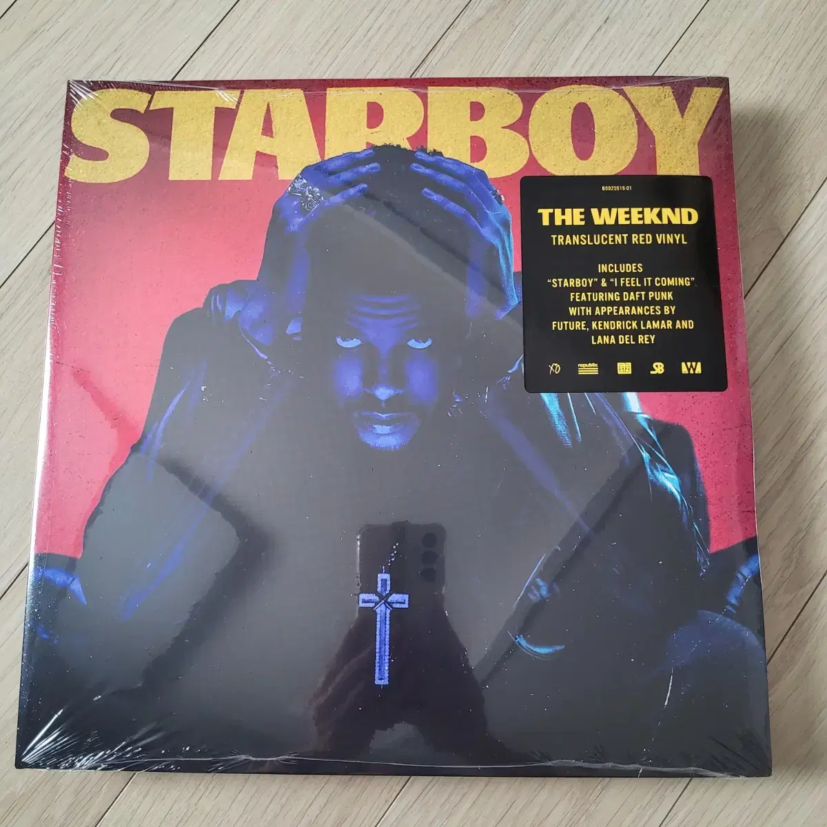 The Weeknd 위켄드 Starboy 반투명 레드반 미개봉 LP