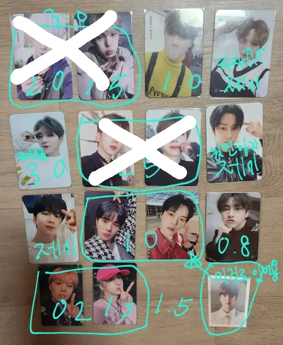 Monsta x monstax photocard dandelion dang hampoji etc.