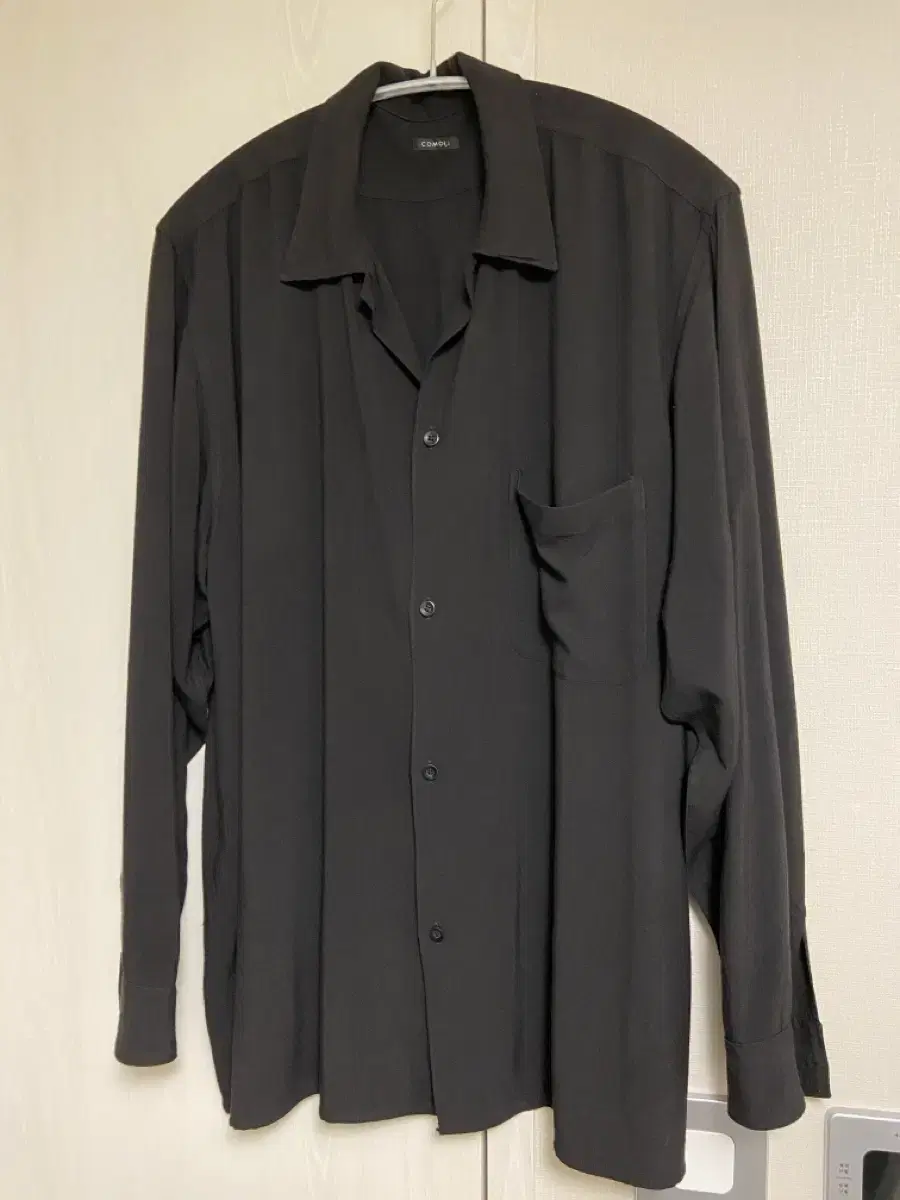 [3] Komori 24SS Rayon Shirt Black