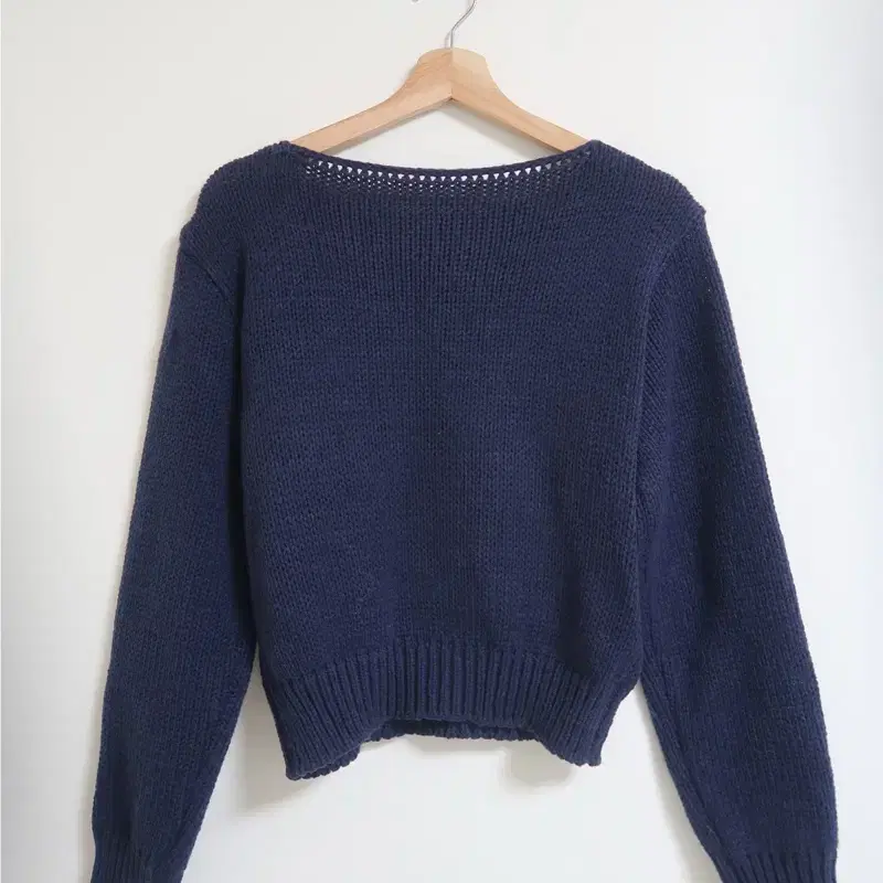 아워캐비넷 니트 waffle boat neck knit