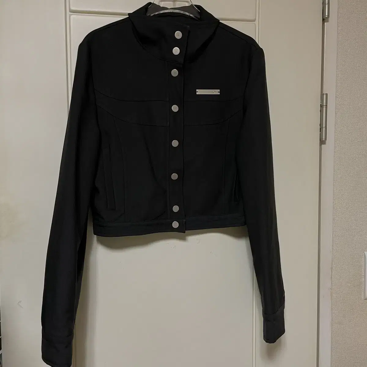 SIS-A  HIGH NECK SNAP JACKET / BLACK