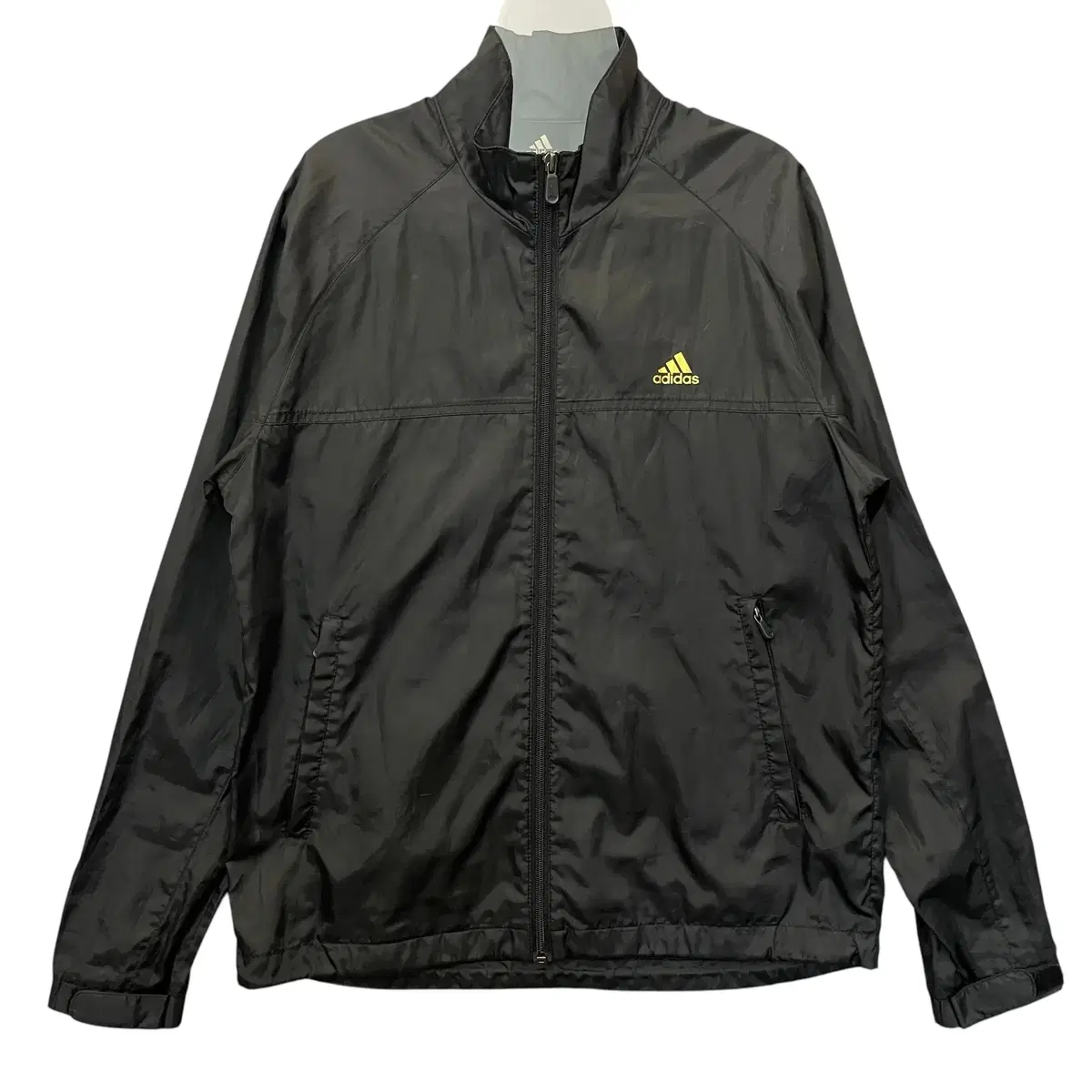 Adidas Black Gold Logo Three-Wire Windbreaker 95