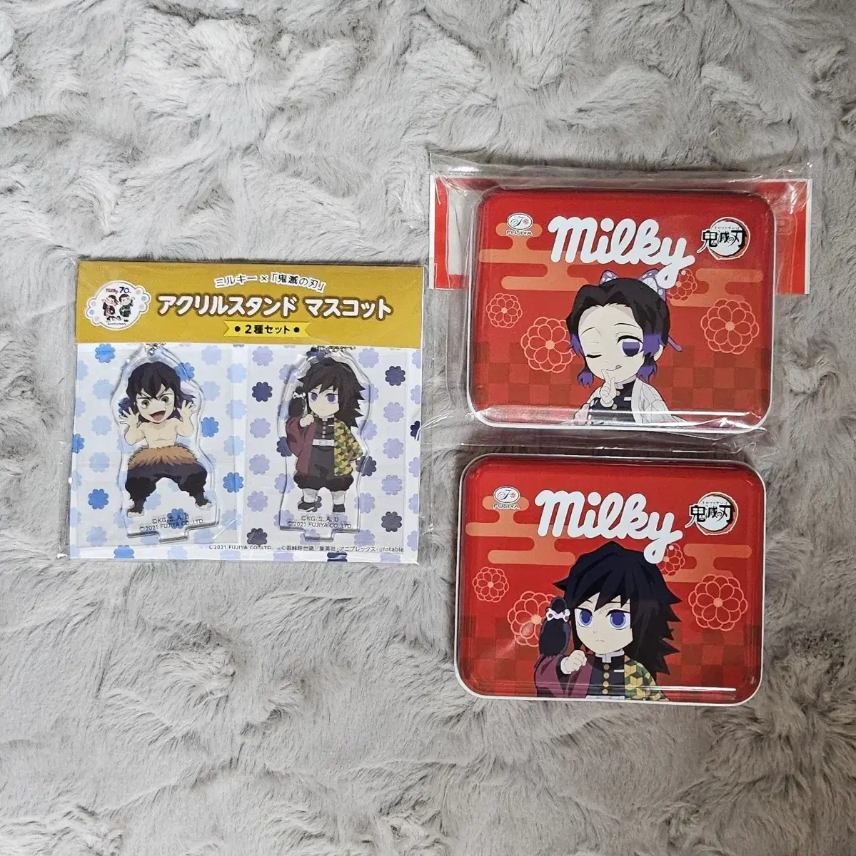 (Bulk) Kiyu, Shinobu, and Inosuke Milky Collaboration Set (Demon Slayer Blade)