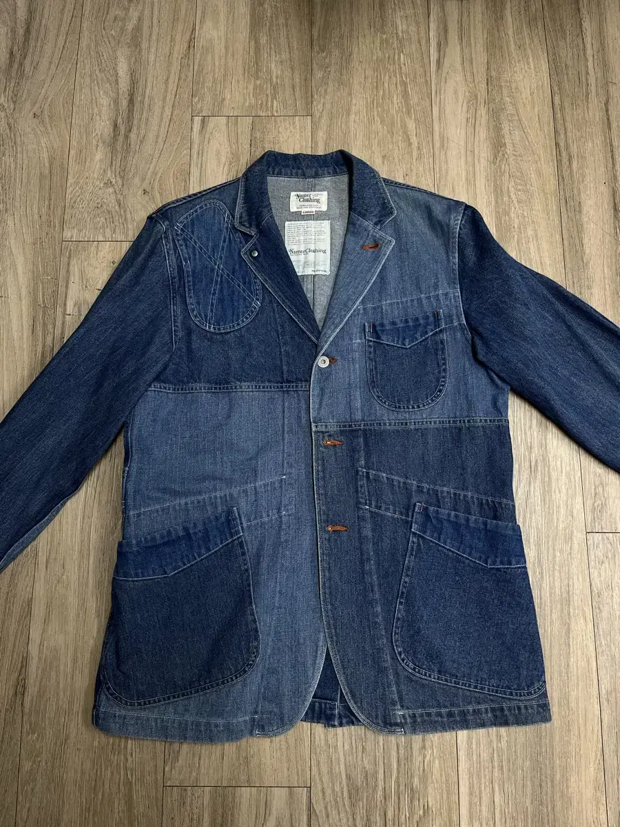 Nameclothing Patchwork Denim Sports Jacket L