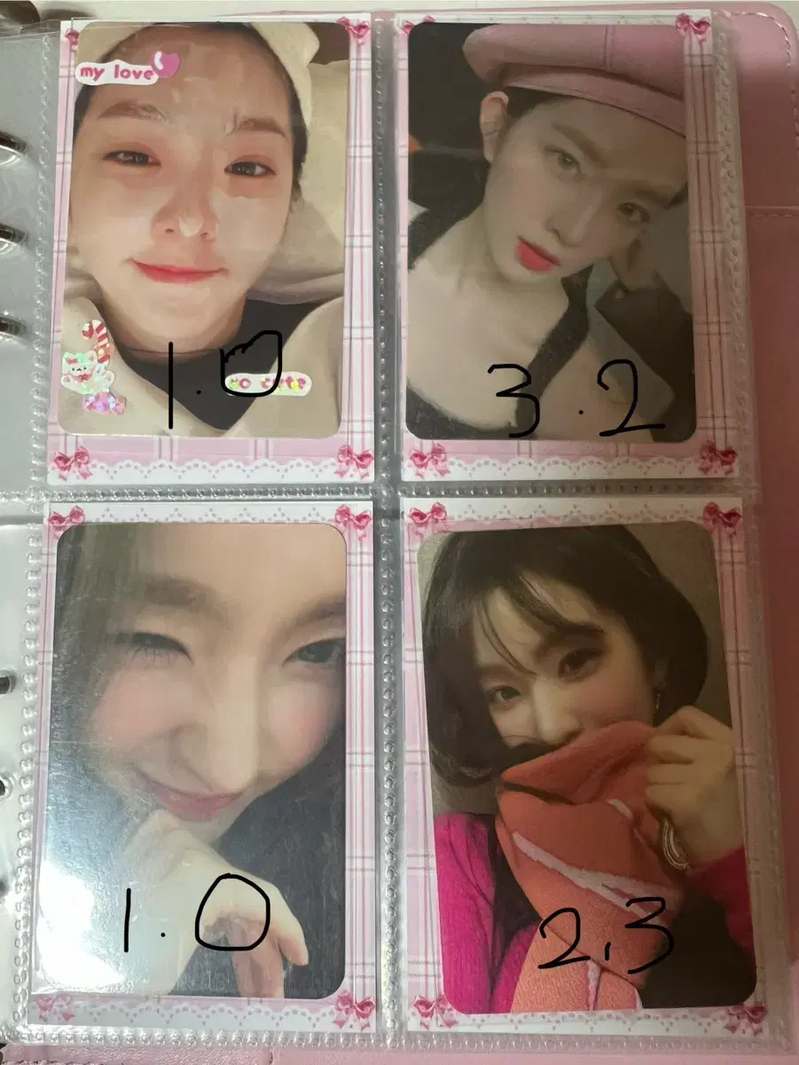 Red velvet photocard wts sell unreleased photocard everline mumoshop irene wendy seulgi jo