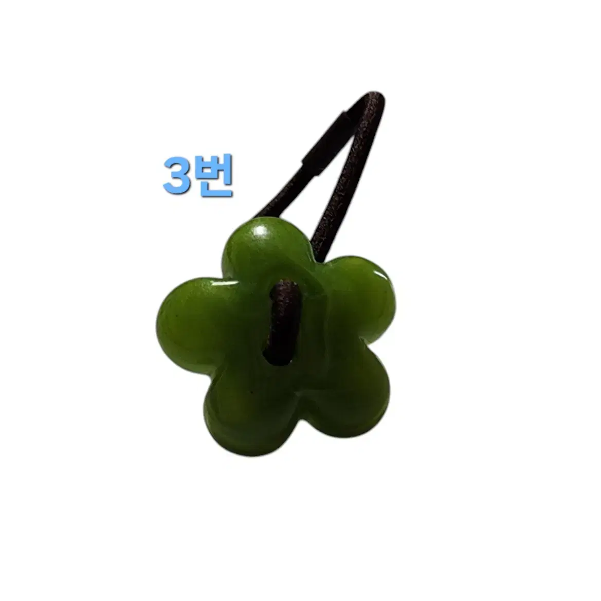 아크릴 꽃 머리끈