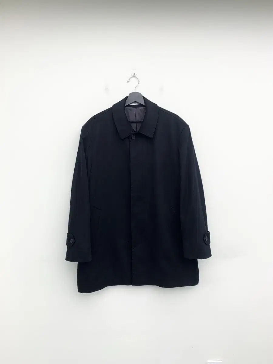 Givenchy Monsieur black cashmere half coat