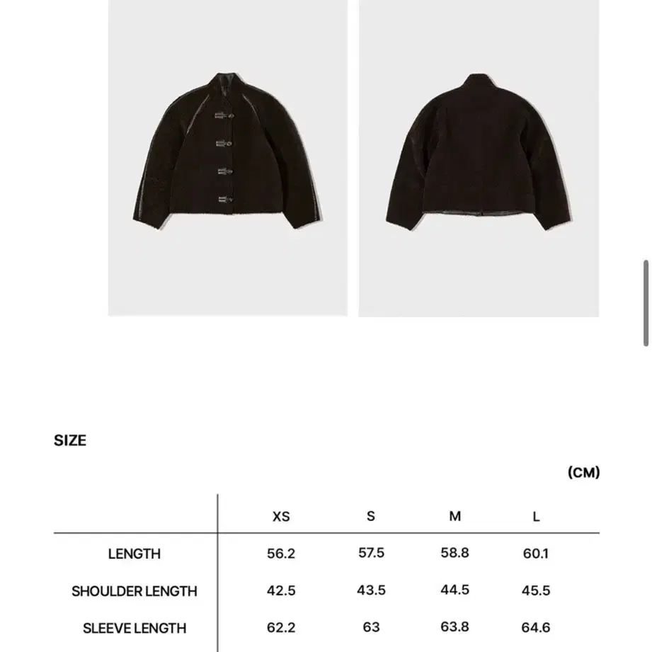 로우클래식 short shearling reversible coat