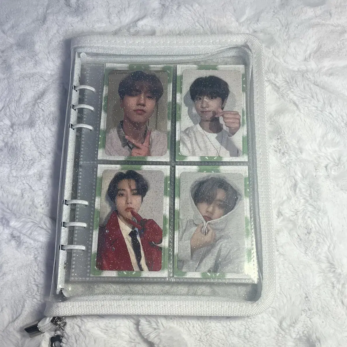 A5 six-hole zipper binder earth wts photocard skz nct boynextdoor seventeen