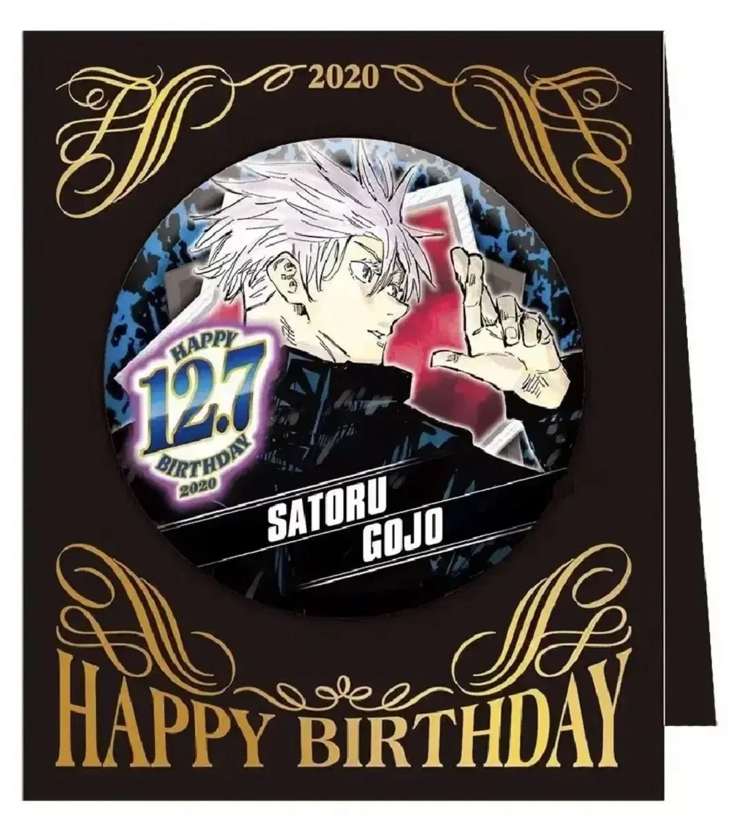 Satoru Gojo 2020 birthday Canbadge Keum