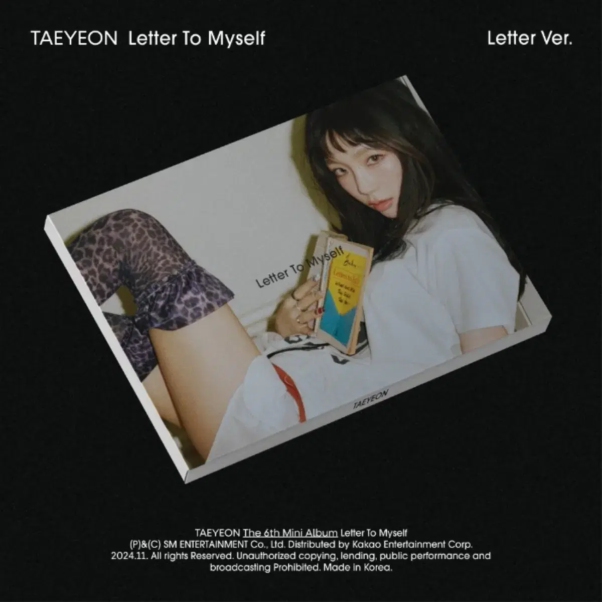 Taeyeon letter to myself sealed album + smtown &store fansign photocard